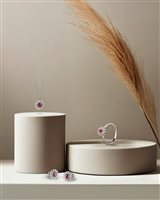 Collana Bliss Donna Bl girasole in Oro bianco Rubino 0.25 Ct 20109816 - 20109816